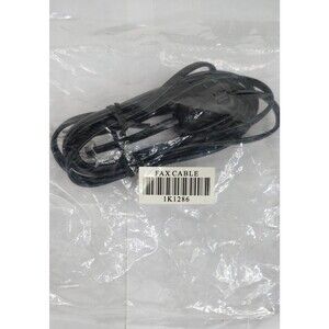 FAX CABLE CORD 6 FT STRAIGHT UL Listed P/N Black Cableplus 1K1286 Brand new